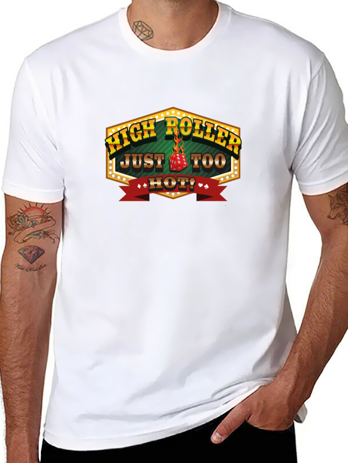 High Roller Hot Dice Graphic T-Shirt