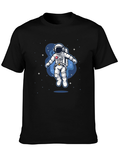 Astronaut Space Graphic Tee - Black