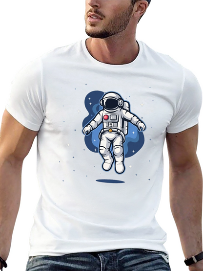 Astronaut Space Graphic Tee - Black