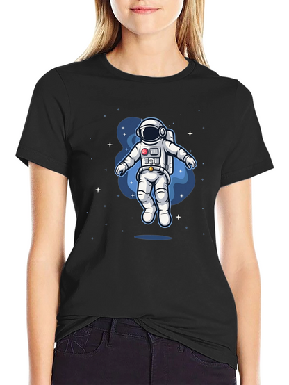 Astronaut Space Graphic Tee - Black