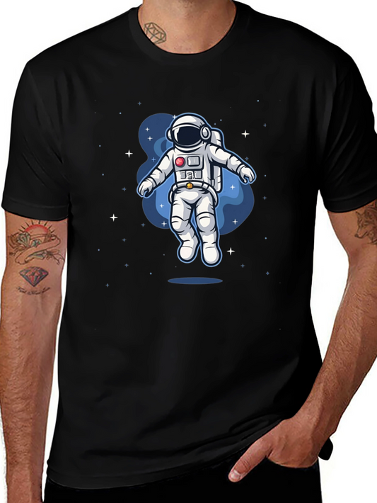 Astronaut Space Graphic Tee - Black