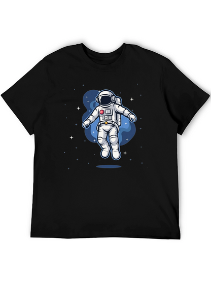 Astronaut Space Graphic Tee - Black