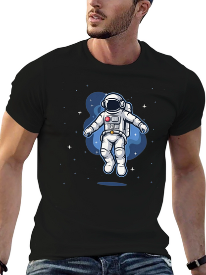 Astronaut Space Graphic Tee - Black