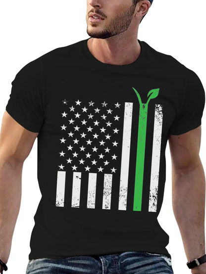 Vegan USA Flag T-Shirt