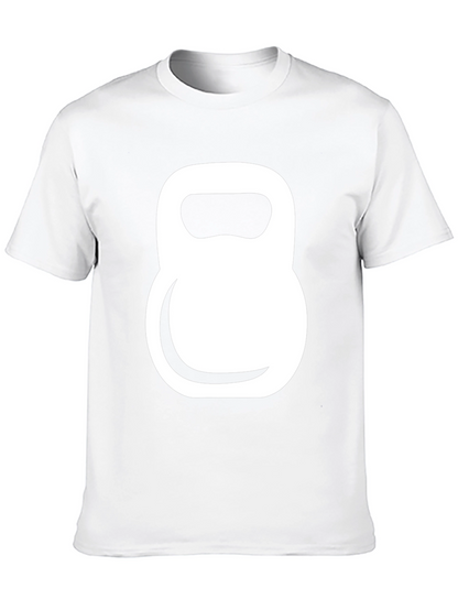 Kettlebell Graphic Tee - Black Cotton Gym Shirt