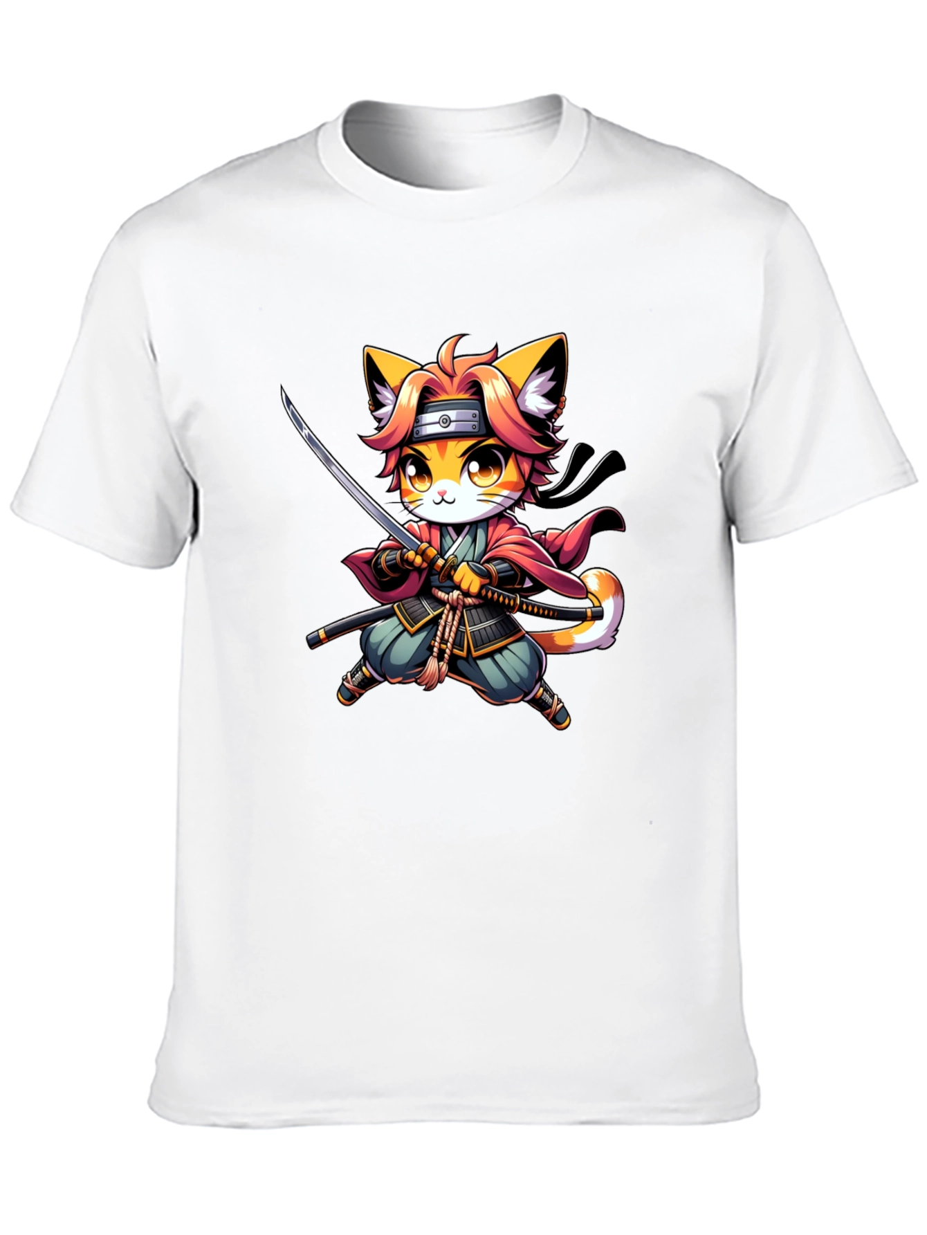 Ninja Cat T-Shirt - Black