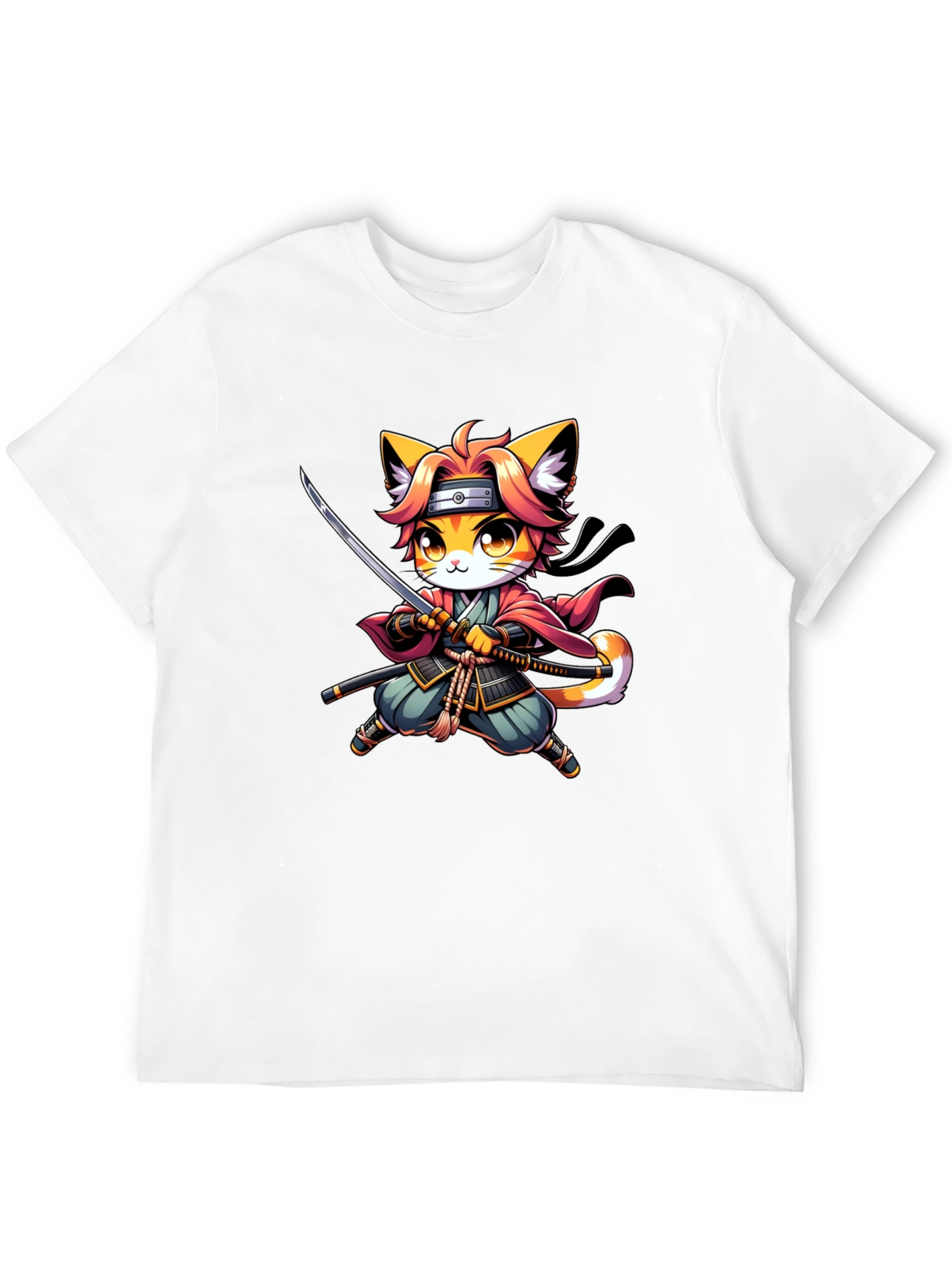 Ninja Cat T-Shirt - Black