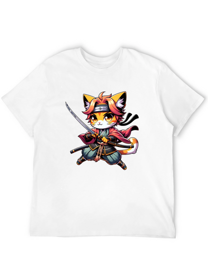 Ninja Cat T-Shirt - Black