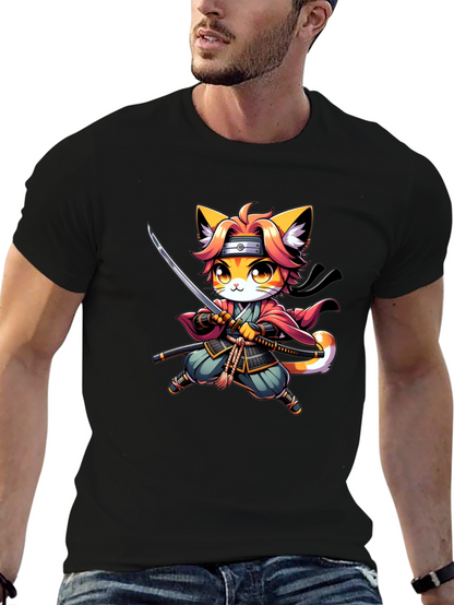 Ninja Cat T-Shirt - Black
