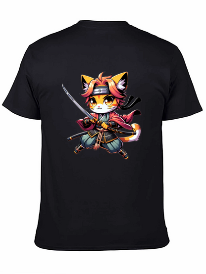 Ninja Cat T-Shirt - Black