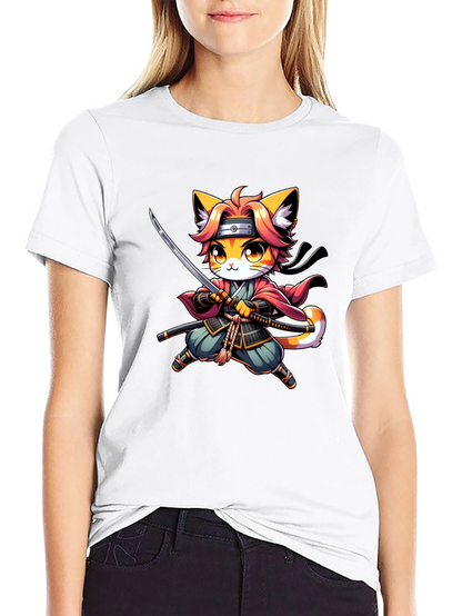 Ninja Cat T-Shirt - Black