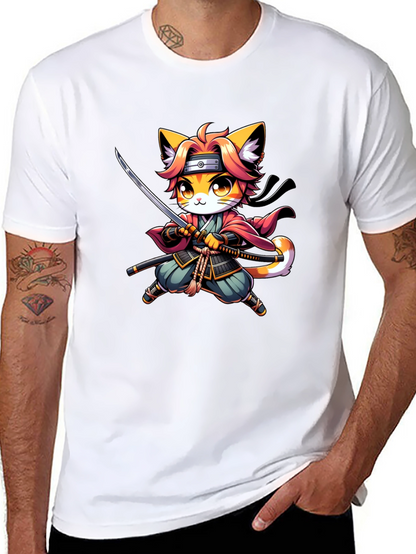 Ninja Cat T-Shirt - Black