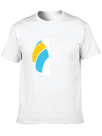 Volleyball Fan T-Shirt - Always Her Biggest Fan