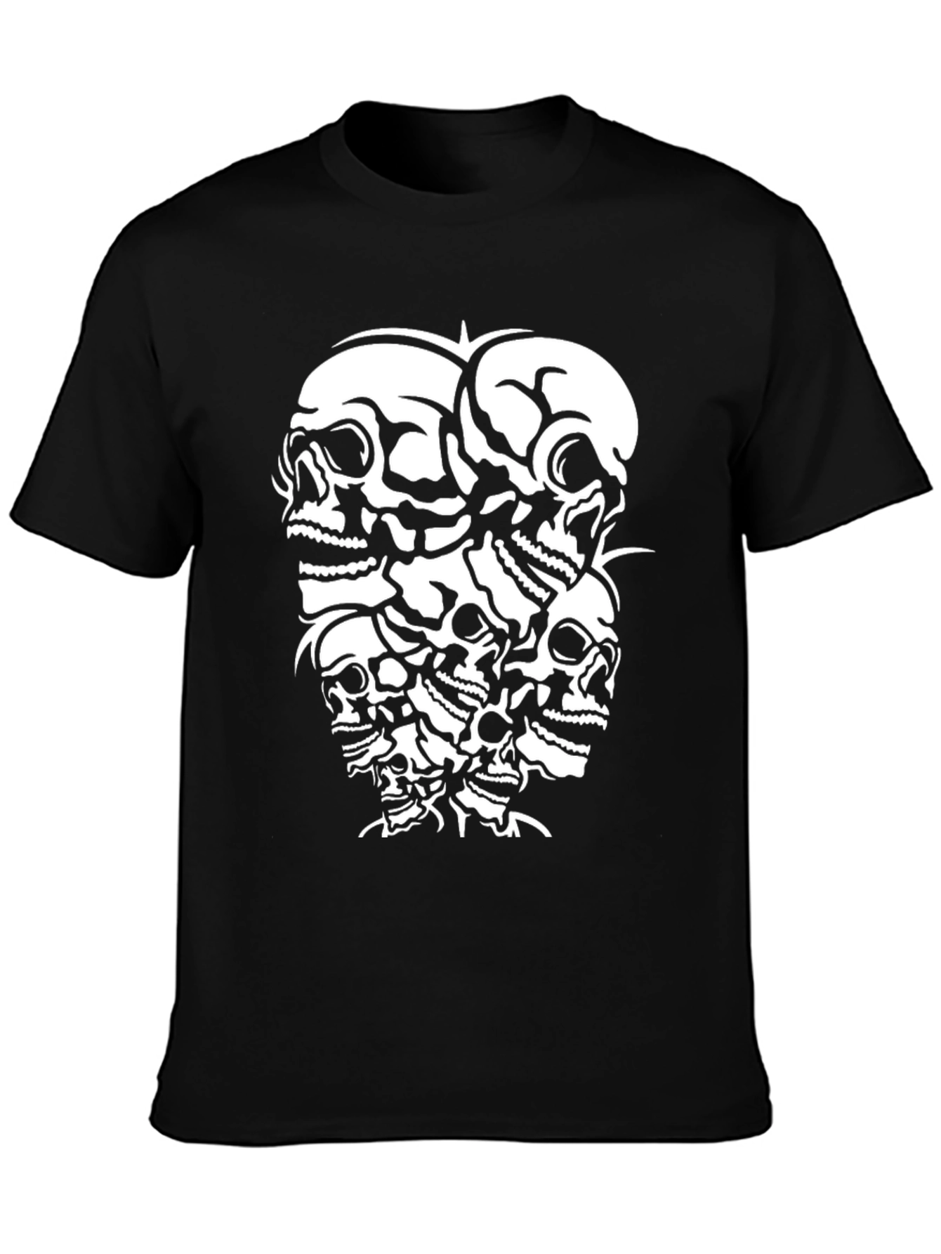 Skull Pile Graphic Tee - Black T-Shirt