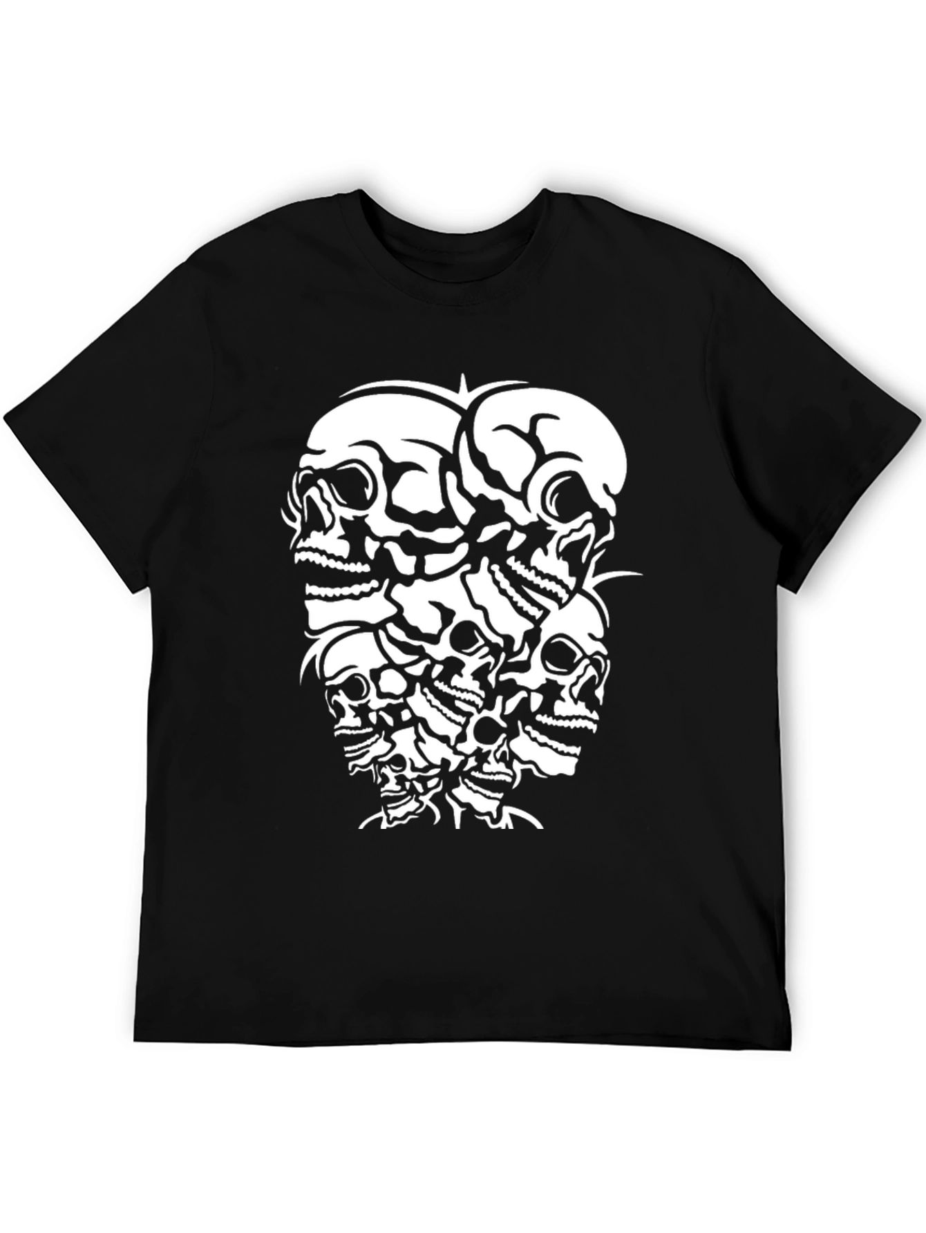 Skull Pile Graphic Tee - Black T-Shirt