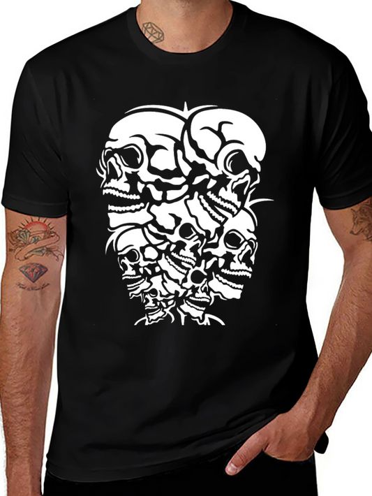 Skull Pile Graphic Tee - Black T-Shirt