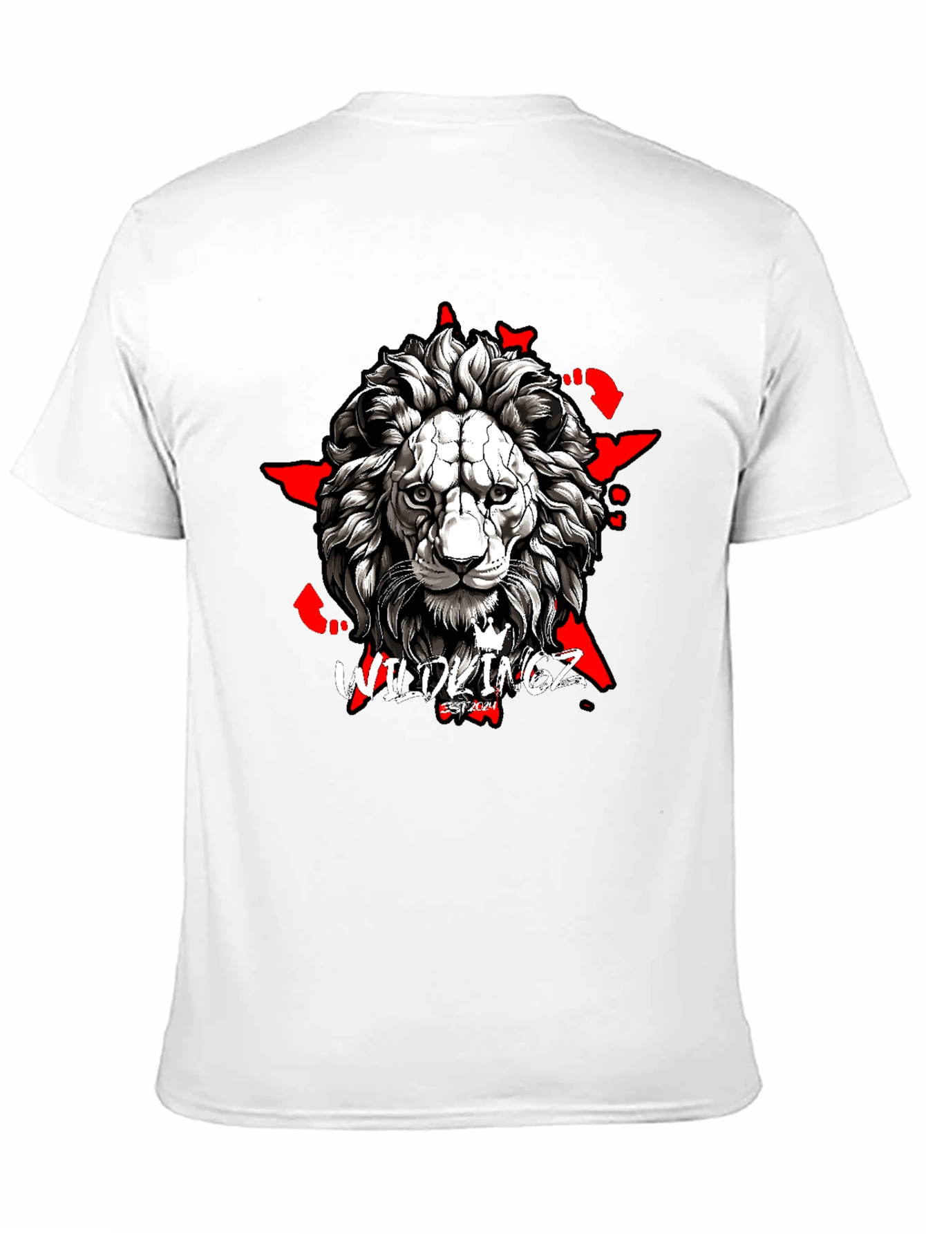 Wildkingz Lion Graphic Tee - Black