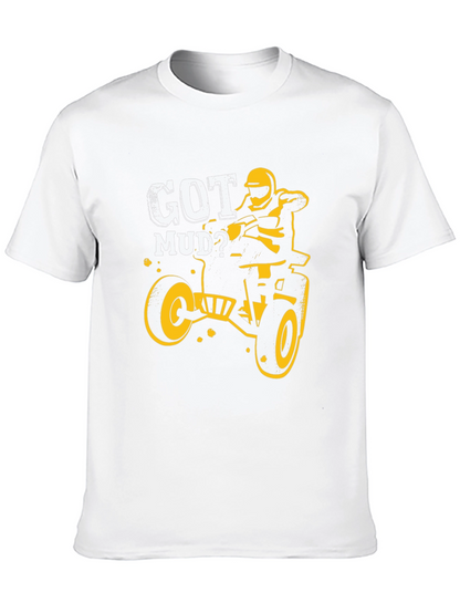 Got Mud? Black Graphic T-Shirt - ATV Rider Design