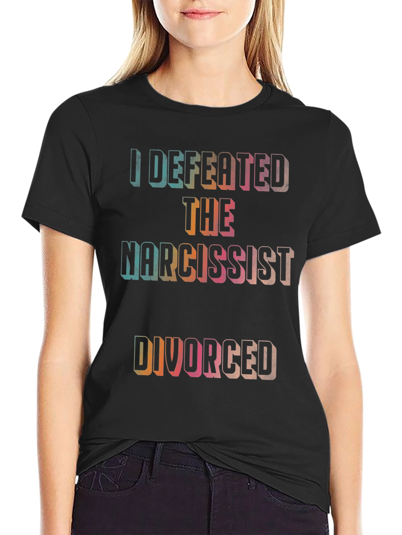 Defeated The Narcissist Divorced T-Shirt