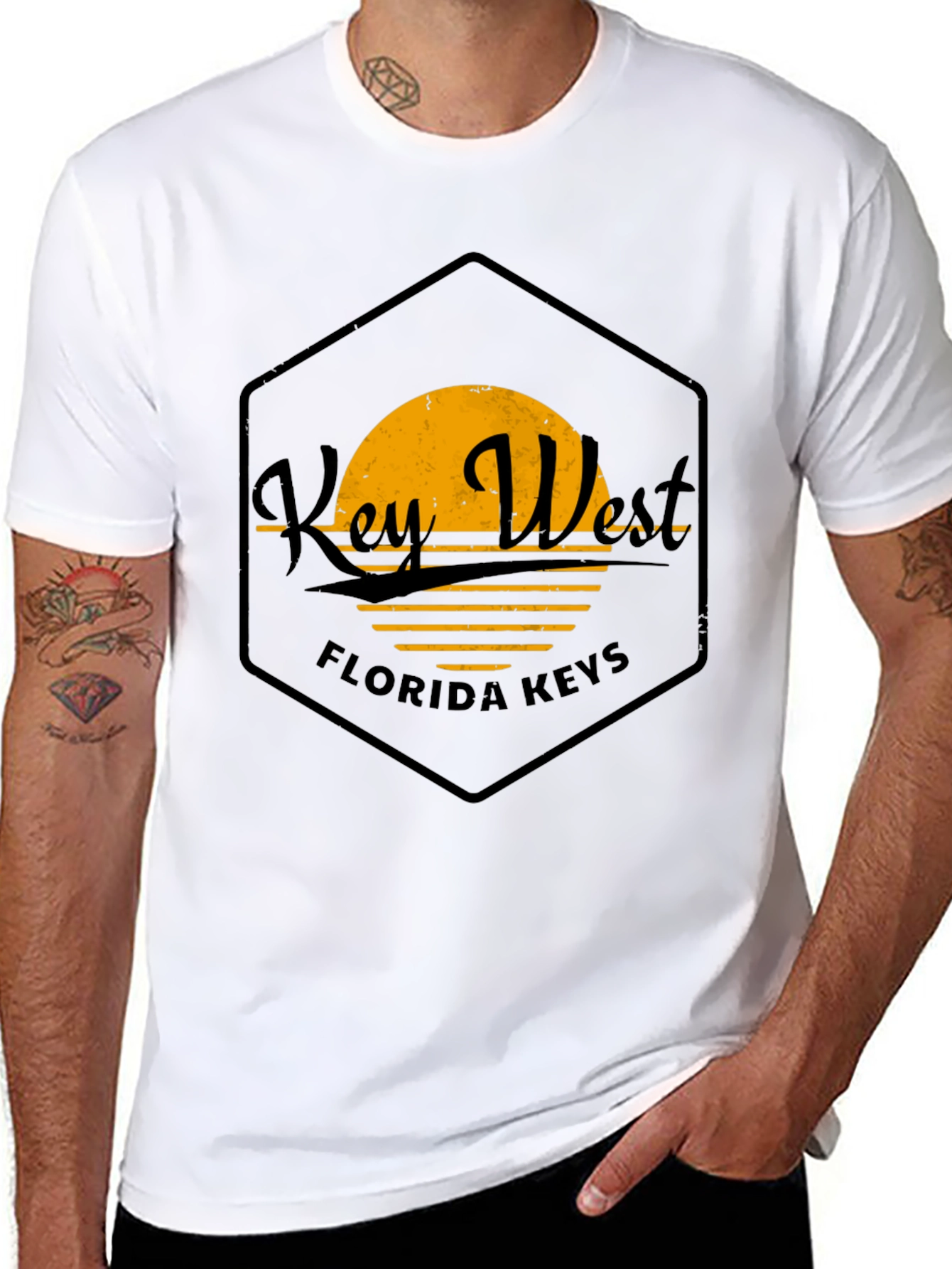Key West Florida Keys Black T-Shirt