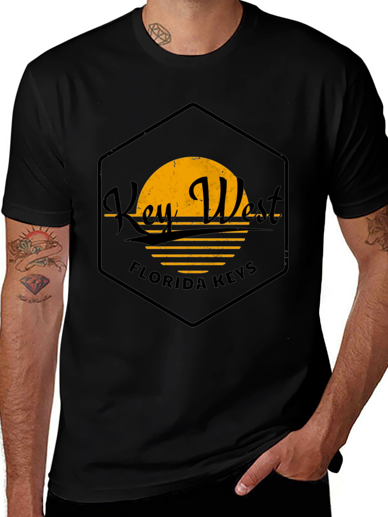 Key West Florida Keys Black T-Shirt