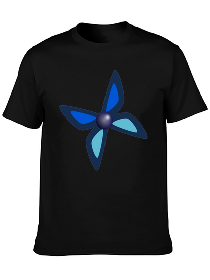 Black Tee with Unique Butterfly-Like Design