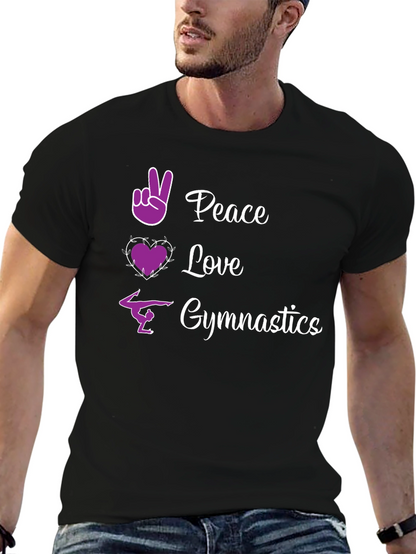 Peace Love Gymnastics Graphic Tee