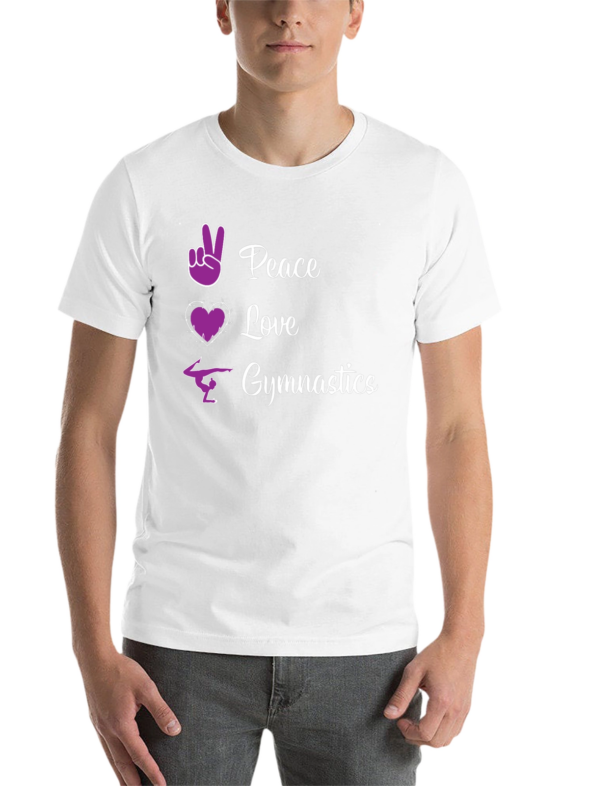 Peace Love Gymnastics Graphic Tee