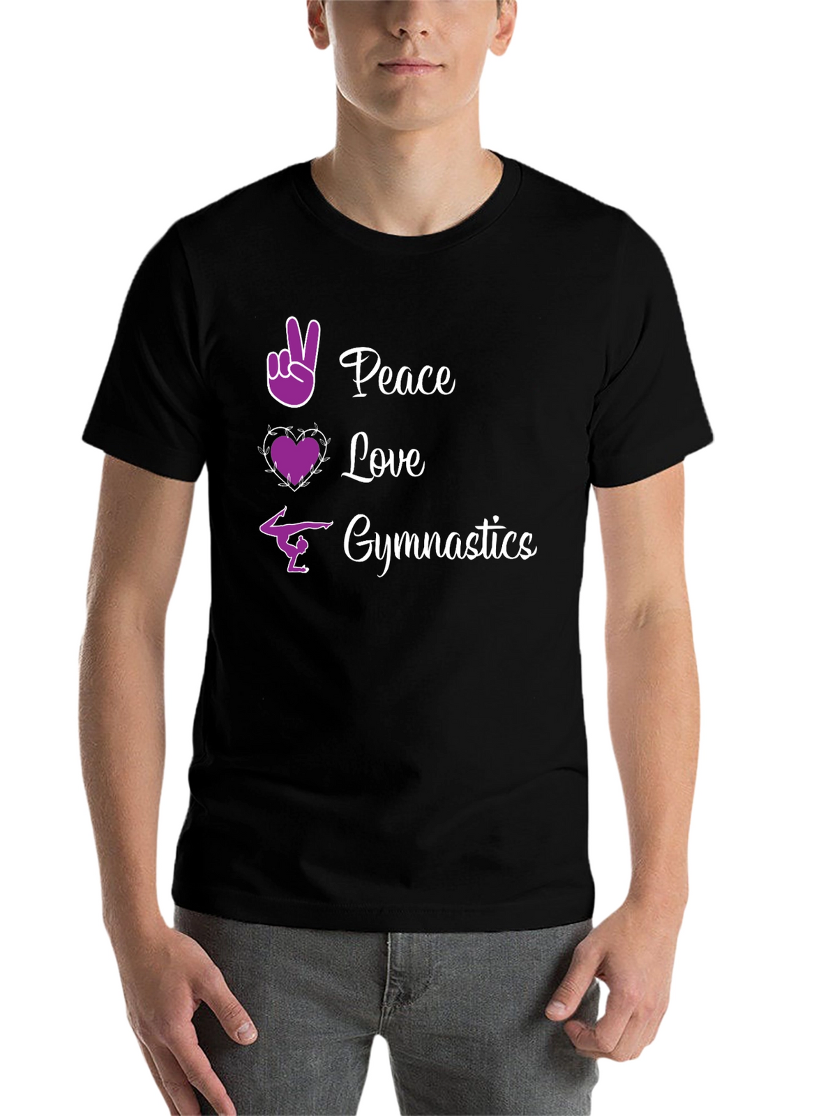Peace Love Gymnastics Graphic Tee