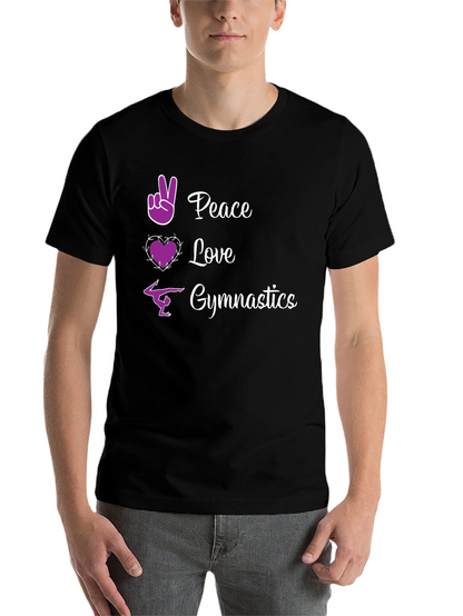 Peace Love Gymnastics Graphic Tee