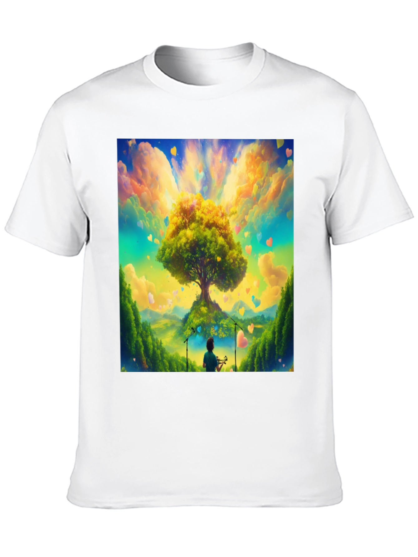 Natures Harmony Tee - Heart Tree Design