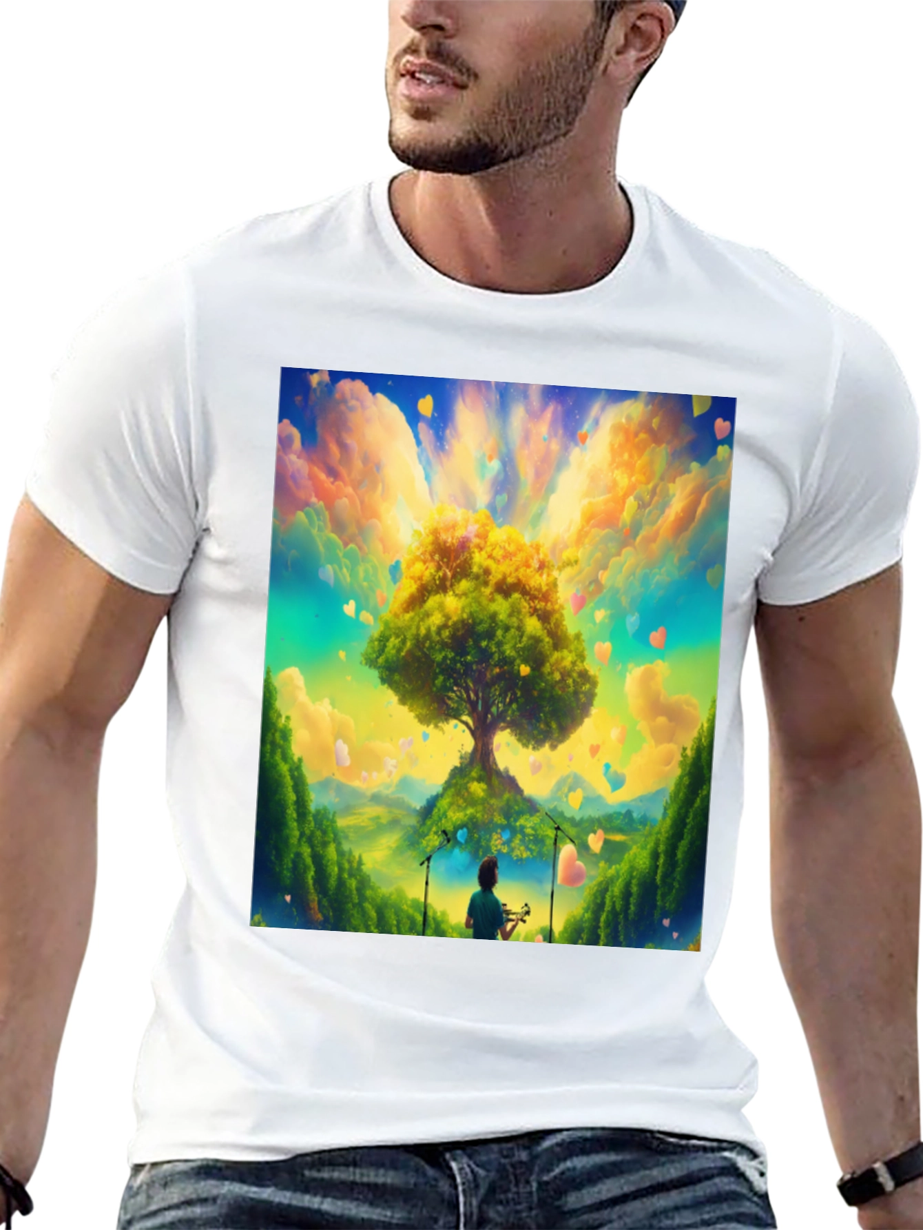 Natures Harmony Tee - Heart Tree Design
