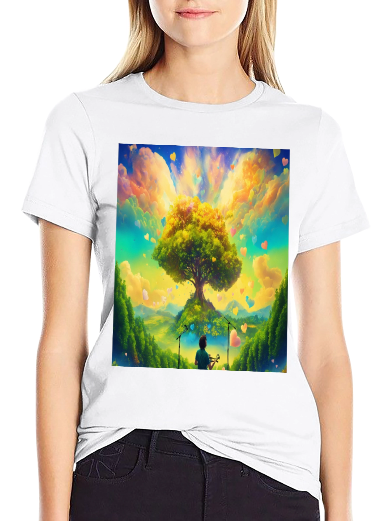 Natures Harmony Tee - Heart Tree Design