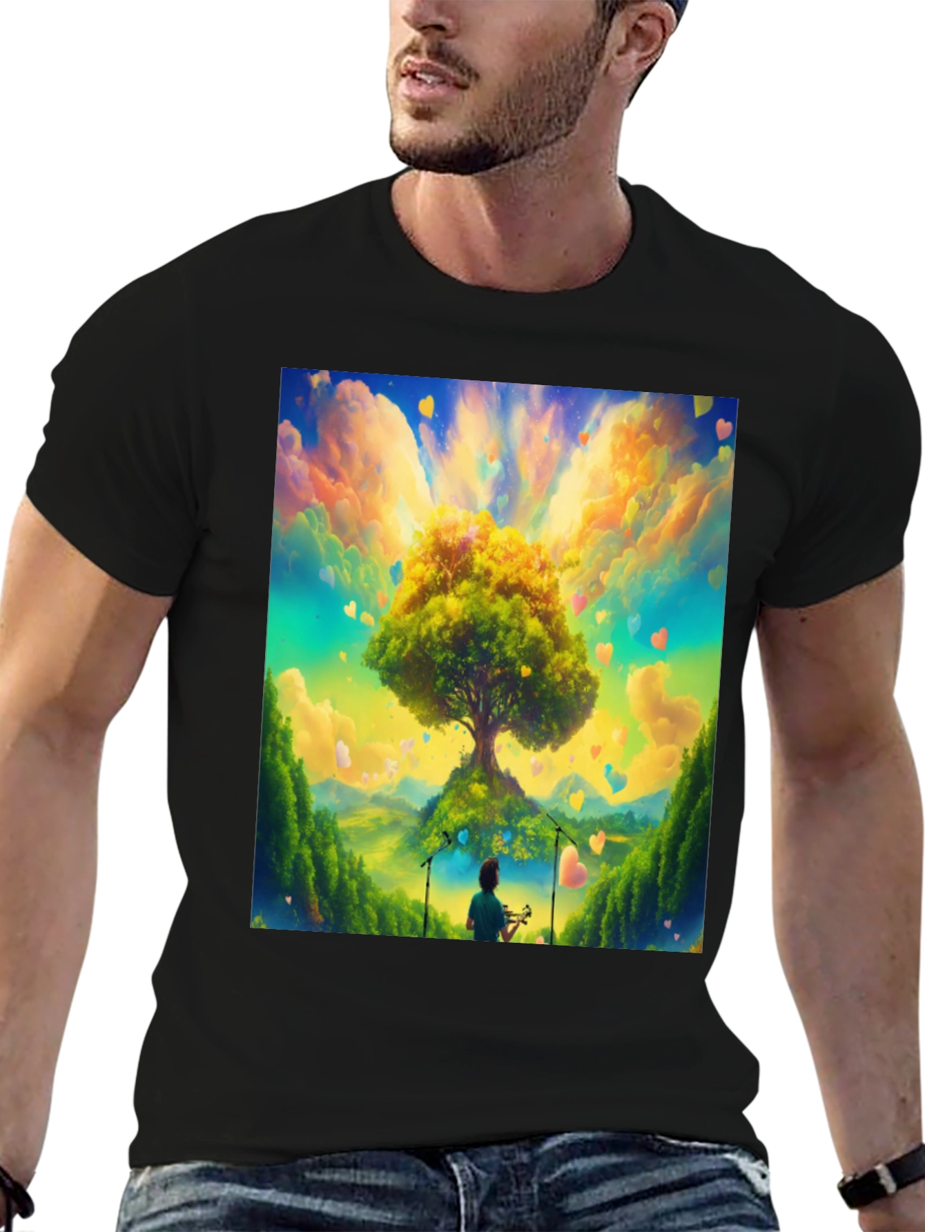 Natures Harmony Tee - Heart Tree Design