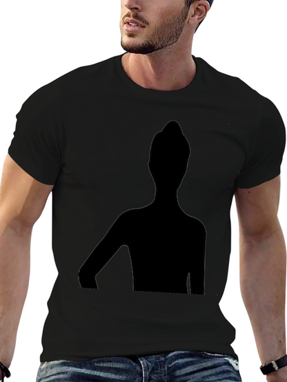 Unique Silhouette Graphic T-Shirt - Stylish Black Tee