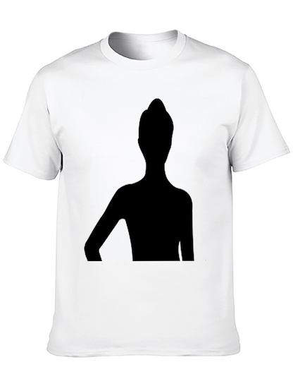 Unique Silhouette Graphic T-Shirt - Stylish Black Tee
