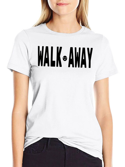 Walk Away T-Shirt - Black Graphic Tee