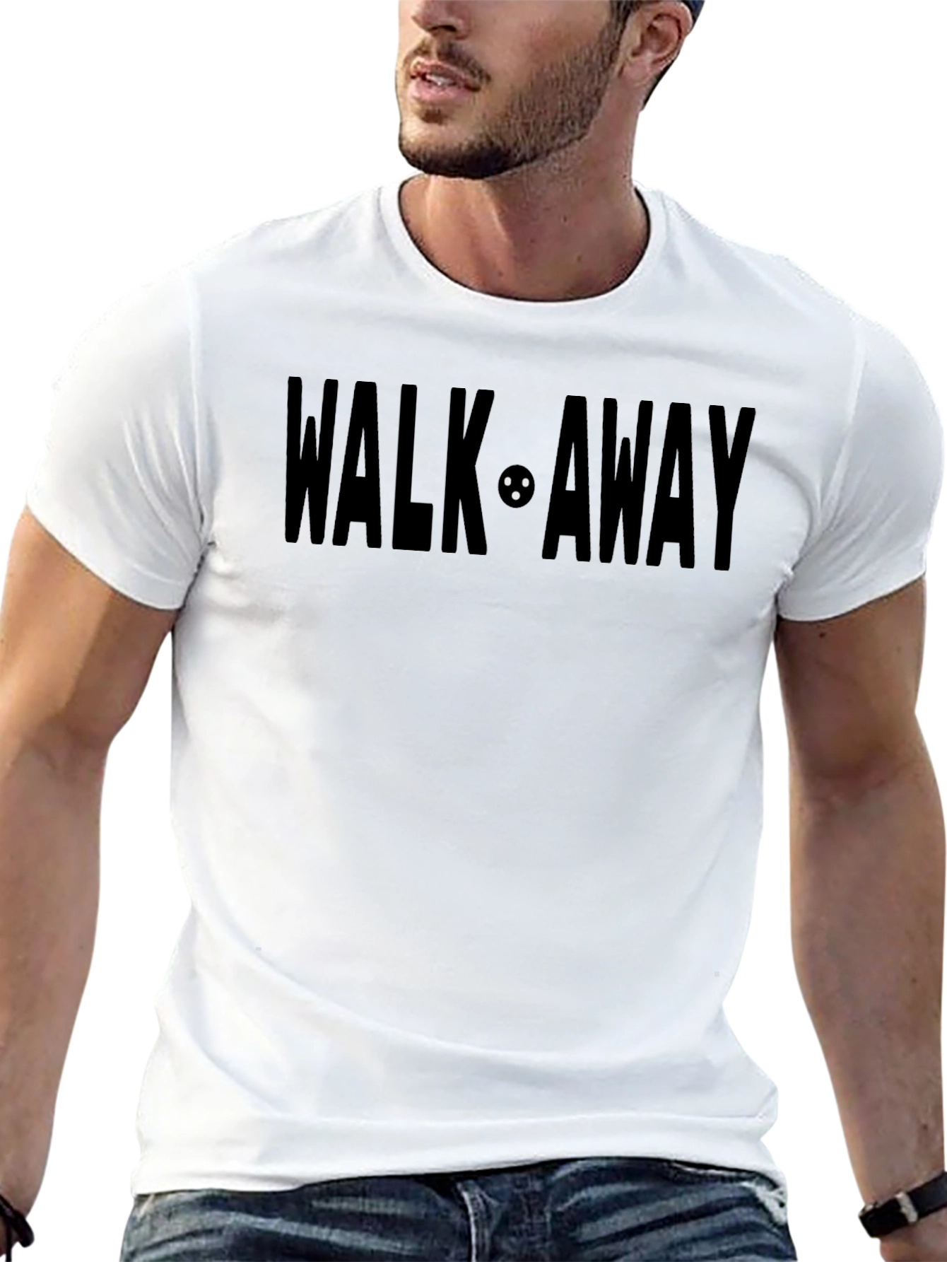 Walk Away T-Shirt - Black Graphic Tee