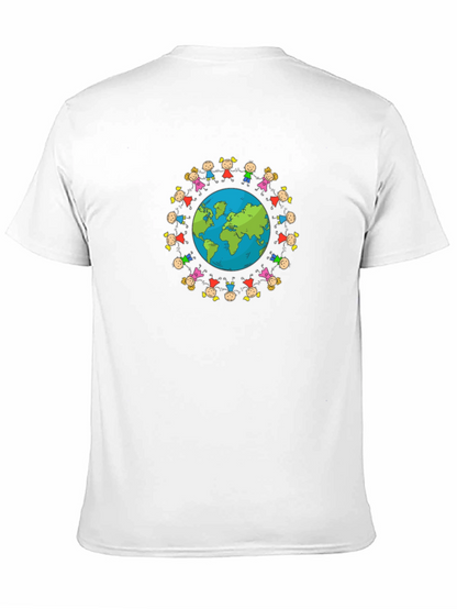 Unisex Black T-Shirt with Global Unity Graphic