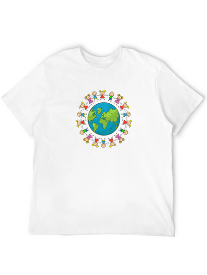 Unisex Black T-Shirt with Global Unity Graphic