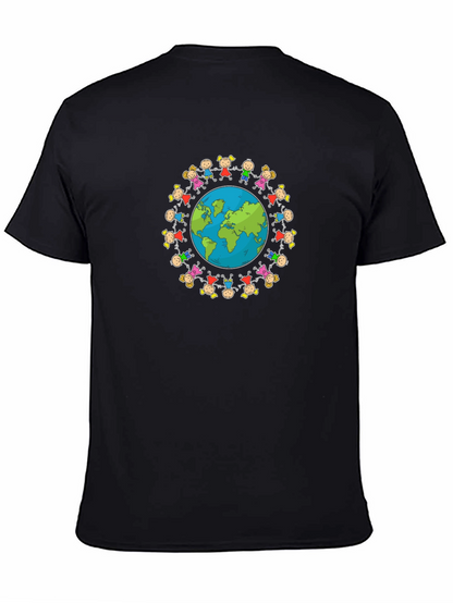 Unisex Black T-Shirt with Global Unity Graphic
