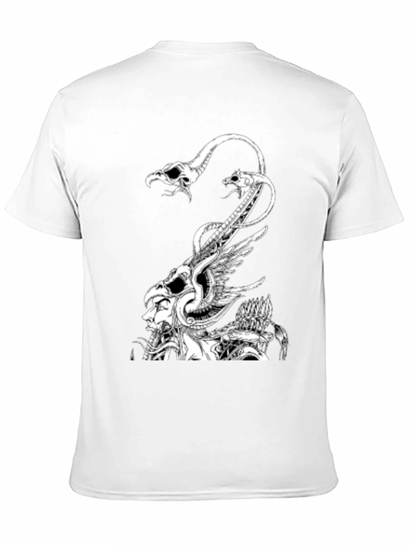 Graphic Print Black Crew Neck T-Shirt