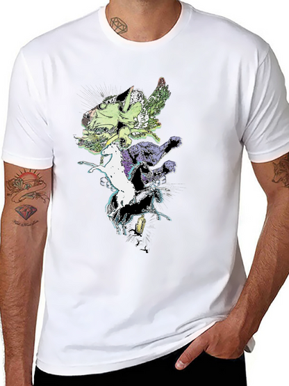 Fantasy Creature T-Shirt - Black Cotton Tee