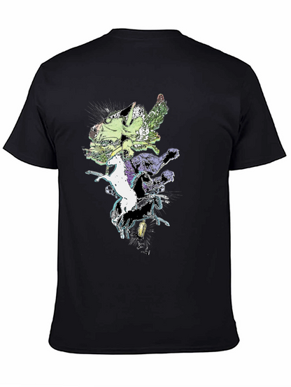 Fantasy Creature T-Shirt - Black Cotton Tee