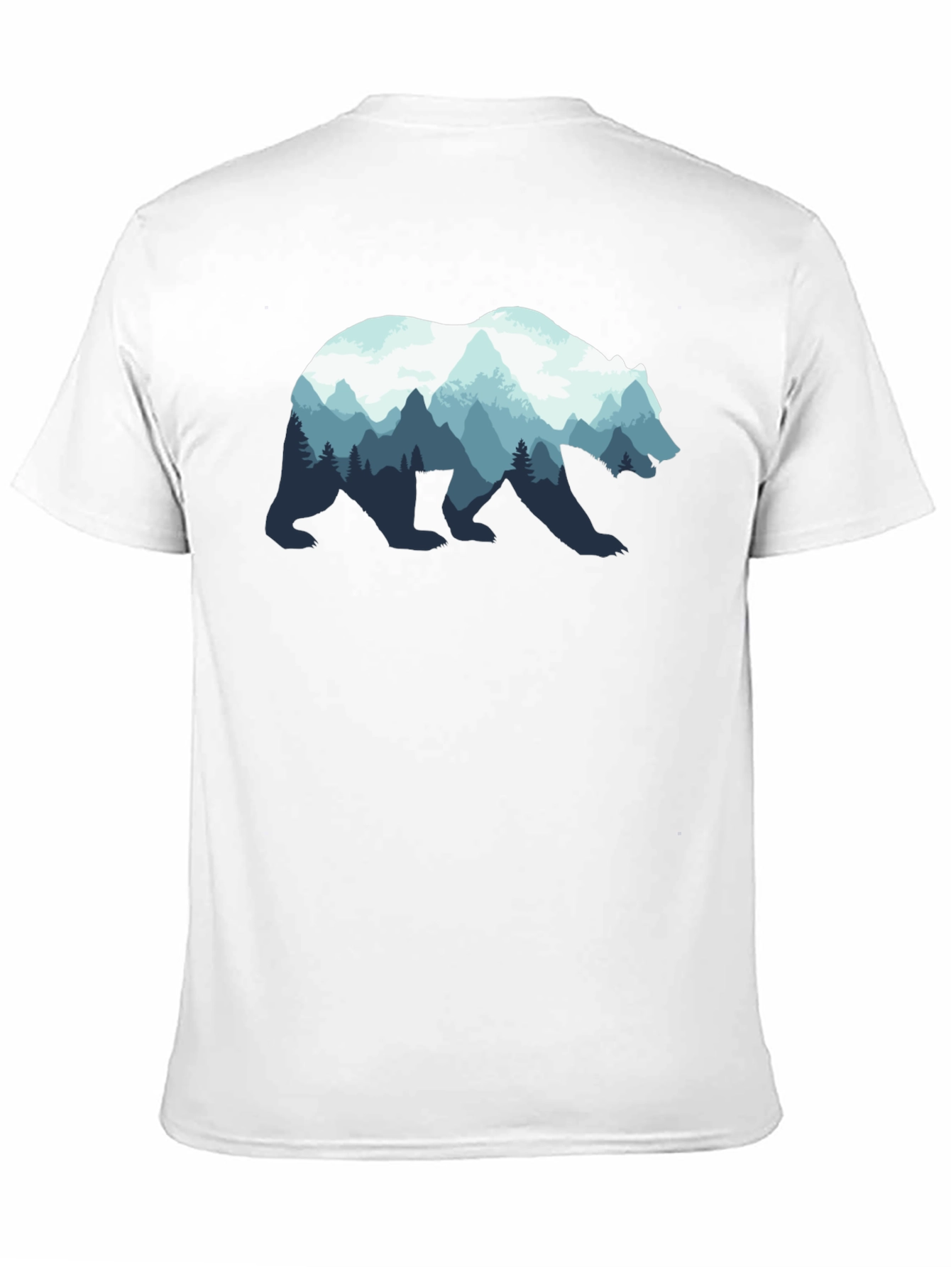 Nature Bear Graphic Tee - Black