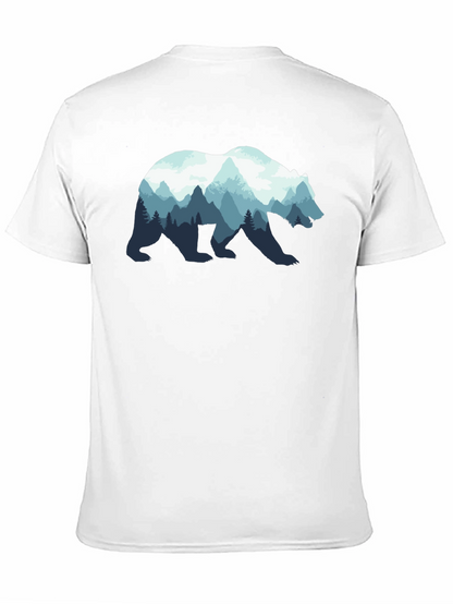 Nature Bear Graphic Tee - Black