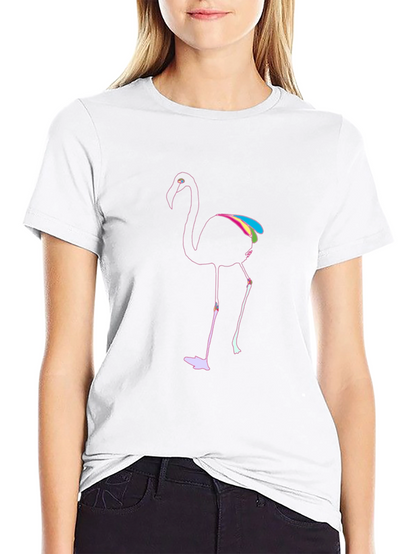 Mens Black Flamingo Graphic T-Shirt