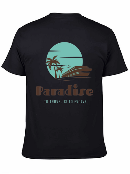 Paradise Travel T-Shirt - Island Getaway Design