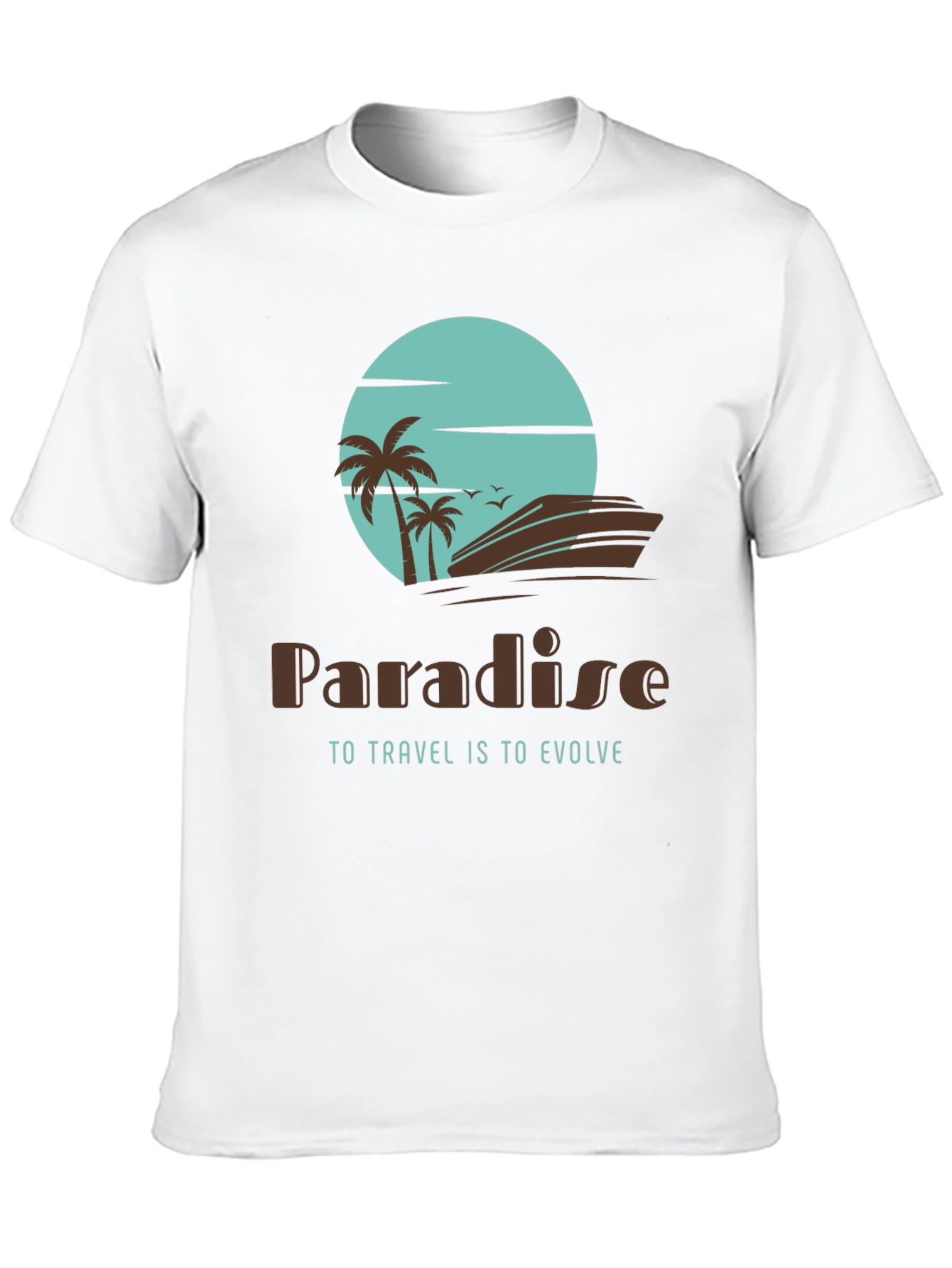 Paradise Travel T-Shirt - Island Getaway Design