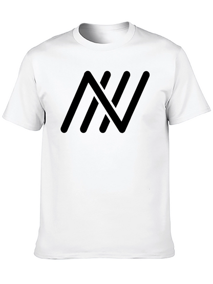 Modern Black Tee with Abstract Graphic Print